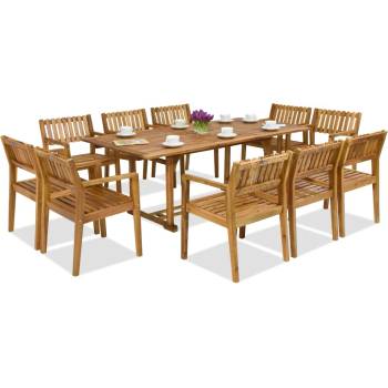 Image 1 of Garden Point Дървени градински мебели Burma/Timor 10 Garden Point (GAP150_10xGAP353)
