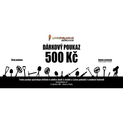 Dárkový poukaz v hodnotě 500 kč