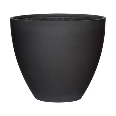 Pottery Pots květináč Jesslyn XS černý Natural Fiberstone 42 x 36 cm