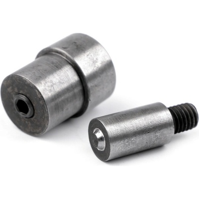 Piston k nýtování průchodek vnitřní Ø5 mm a na průchodku květ nikl 1 sada