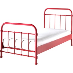 VIPACK Червено метално детско легло , 90 x 200 cm New York - Vipack (NYBE9020)