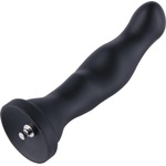 HISMITH HSA60 Bird's Head Silicone Anal Dildo KlicLok 21.6cm Black