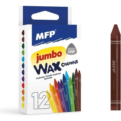 MFP Paper s.r.o. voskovky Jumbo 12 ks barev trojhranné 6300342