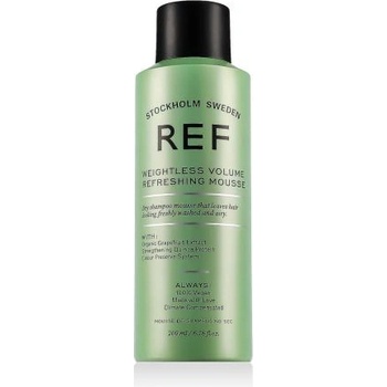 Ref Stockholm Weightless Volume Refreshing Mousse лека пяна за коса с ефект на сух шампоан 200 ml унисекс