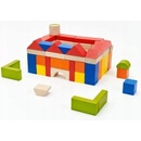 Ostatné stavebnice Teddies Kocky drevo 100ks + vkladačka