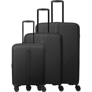 Travelite Комплект пътни куфари Travelite Air Stripe S exp, M exp, L Black Travelite | Cheren | МЪЖЕ | UNI