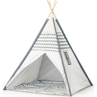 ECOTOYS Indický stan teepee růžový vigvam pro děti
