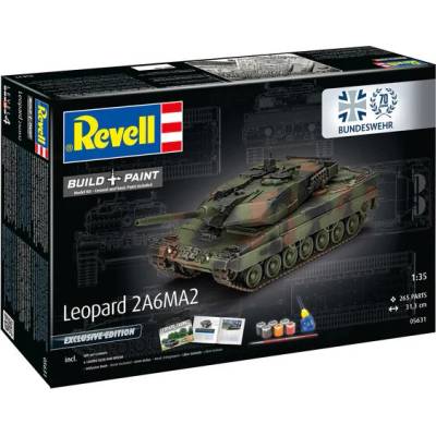 REVELL Gift-Set tank 05631 70 Years Bundeswehr: Leopard 2 A6A2 Exclusive Edition 1:35