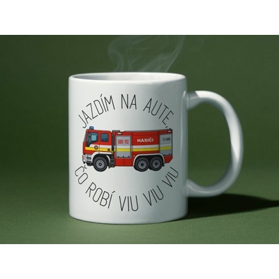 Cuply Keramický hrnček Hasičské auto Viu viu viu 330 ml