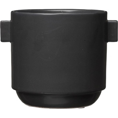 Wikholmform Kameninový květináč RACHEL 14cm černý