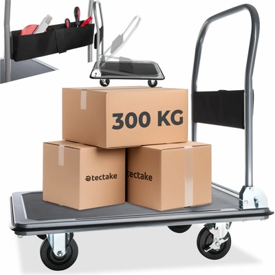 TecTake 402778 Plošinový s brzdami 300 kg