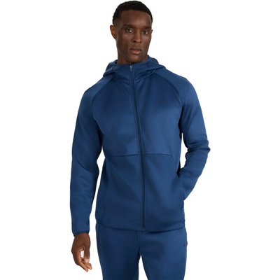 zateplená tréninková mikina se zipem 4F-Sweatshirt FNK M560-WAW25TFSWM560-32S-DENIM Modrá