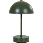 House Nordic Тъмнозелена LED настолна лампа с метален абажур (височина 25 cm) Holt - House Nordic (6405200)