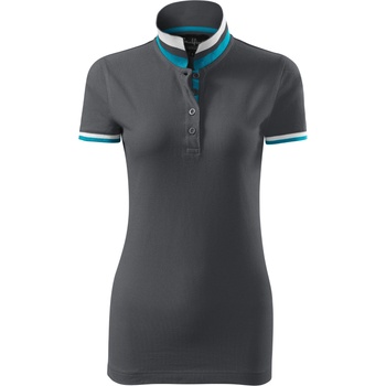 MALFINI Malfini premium collar up 257 / Дамска поло тениска - сива l (2578315)
