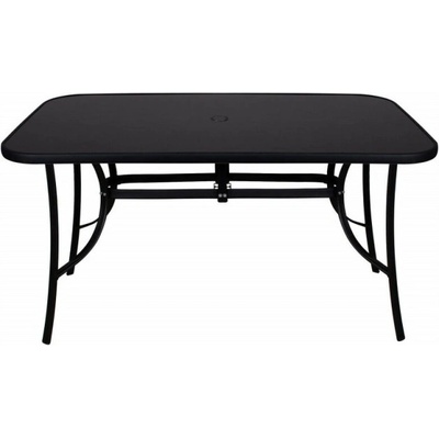 SPRINGOS TOSCANA BLACK Záhradný stôl 150x90 cm, čierny