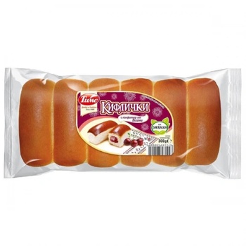 Кифлички с конфитюр от вишни Тимс 250гр