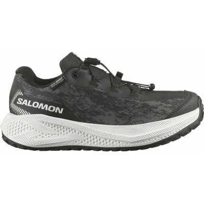 Salomon detské topánky Aero Grvl Wp J Black-White-Black čierna/biela