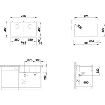 Image 1 of BLANCO SUBLINE 350/350-U (525987)