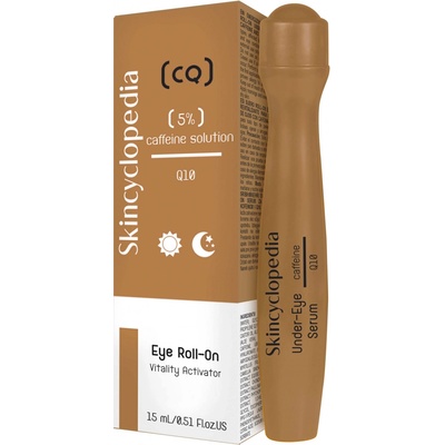 Skincyclopedia oční roll on k prosvětlení očního okolí s kofeinem a Q10 15 mL