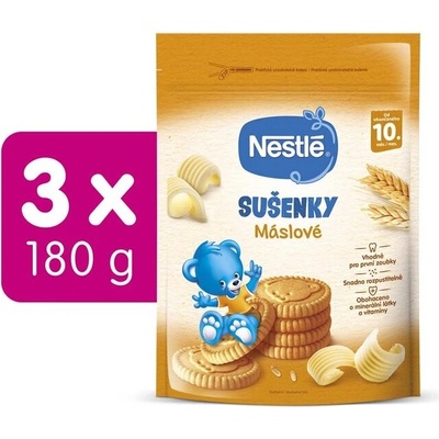 NESTLÉ Junior Maslové sušienky 3 x 180 g