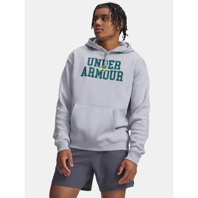 Under Armour UA Rival Flc Camo Fill Hdy šedá