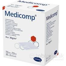 Medicomp kompres sterilný 7,5 x 7,5 cm 25x2 ks (50 ks)