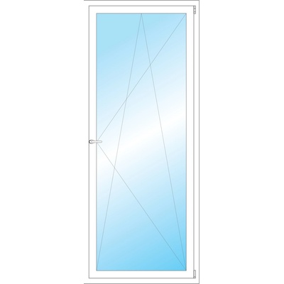OKNA HNED Plastové okno 86x210 cm bílé otevíravé a sklopné pravé