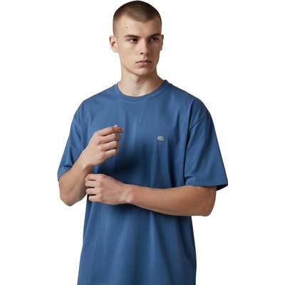 Nova Stil pánske tričko s krátkym rukávom 100% bavlna GURA modrá