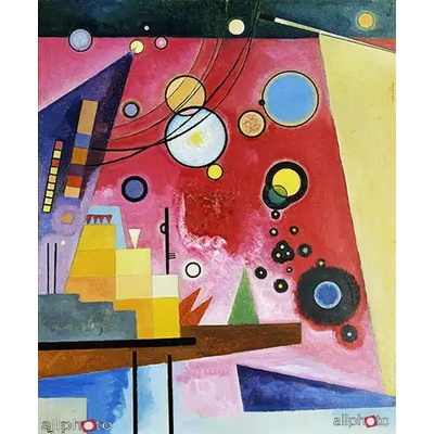 Obrazy - Kandinsky, Wassily: Těžká červená - reprodukce obrazu