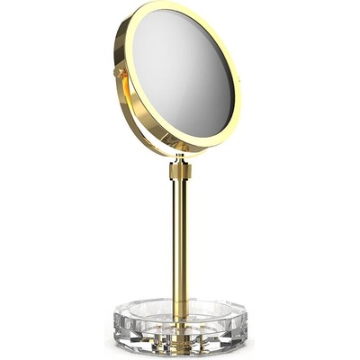 Decor Walther Козметично огледалце Kristall с прозрачна основа злато (0941856)