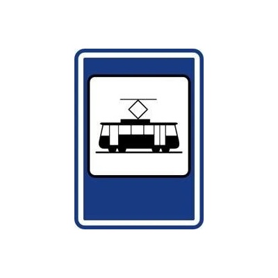 Dopravní Značka IJ4d Zastávka tramvaje