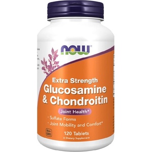 NOW NOW Glucosamine and Chondroitin Extra Strength, 120 Tablets