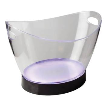 Image 1 of Horecano HORECANO-Шампаниера ПРОЗРАЧНА с цветно осветление 40.5x29xh23.5cm (HC-981544) 210417 (01981544)