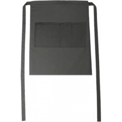 CG Workwear Gastro zástěra Roma s kapsami odolná proti pomačkání šedá lávová CGW1262