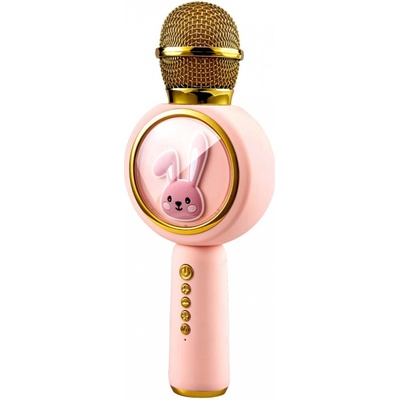 Bluetooth karaoke mikrofón Zajačik Diva pink