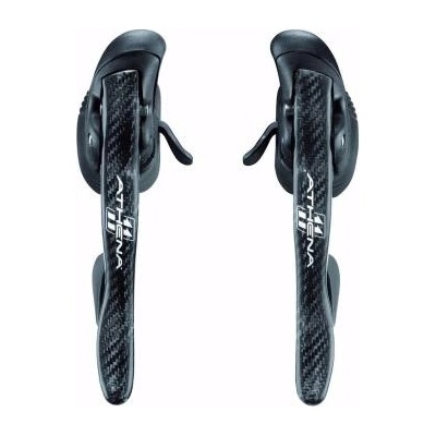 Campagnolo Дясна команда Campagnolo Дясна Campagnolo, (EP11-AT1CC), Power Shift карбон 11 скорости Ergopower shifting levers с White HOODS AND CABLES