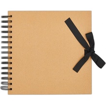 WEST DESIGN Album kroužkové kraft se stuhou 200g/m2, 42 listů 20,5x20,5cm