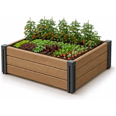 PROSPERPLAST Vyvýšený záhon BASE PLANT 75,6 cm, naturo ECO
