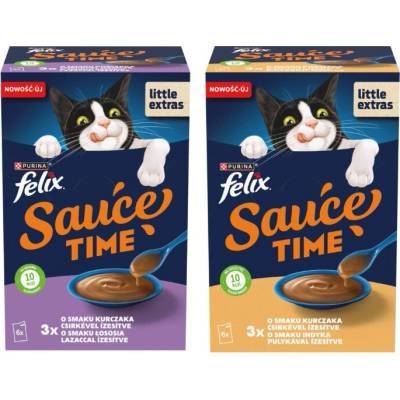 Felix Sauce Time Doplnkové krmivo pre dospelé mačky ZMES PRÍCHUTÍ 12 x 40 g