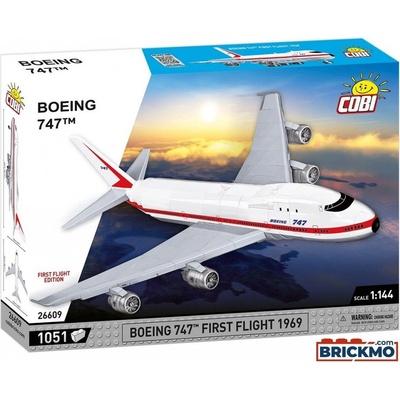 COBI 26609 Boeing Dopravné lietadlo Boeing 747 Jumbo Jet First flight 1969 1:144