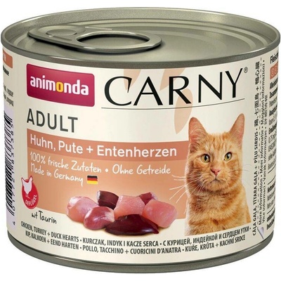Carny Adult kuře krůtí a kachní srdíčka 200 g