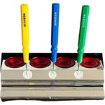 Boley Хромирана стойка за масло с четири чашки Boley