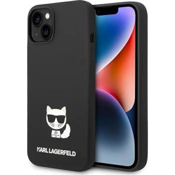 KARL LAGERFELD Кейс Karl Lagerfeld KLHCP14MSLCTBK за iPhone 14 Plus 6.7"", твърд, черен / черен, Silicone Choupette Body