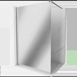 Mexen Kioto душ стена Walk-in 110 x 200 см, огледало 8 мм, четка gun gray - 800-110-101-66-50 (800-110-101-66-50)