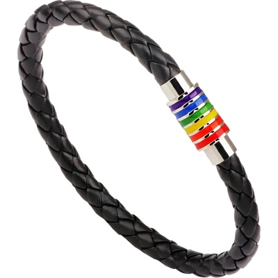 HARAHU Náramok Čierna Strieborná Multi ER-34318