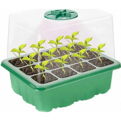 Garden King Minipařeniště s osvětlením 12 sazenic 18,5 x 15 x 14 cm zelené set 5 ks