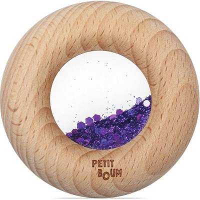 Petit Boum Senzorické chrastítko Calm fialové