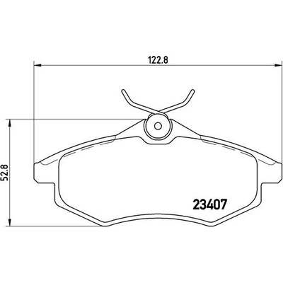 BREMBO Sada brzdových platničiek kotúčovej brzdy P61074