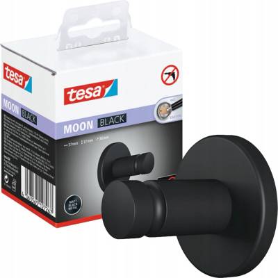 tesa MOON BLACK háček na ručník lepidlo kov