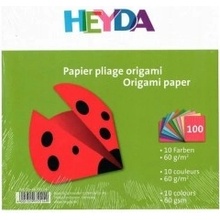 HEYDA Papiere na origami 10 x 10 cm 100 ks